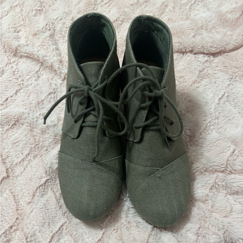 Wedge ankle boots size 10